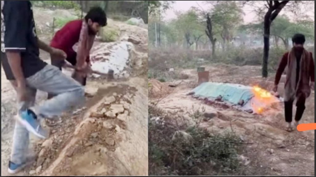 মুসলিম কবরস্থানে উগ্রবাদী হামলা: কবরে অগ্নিসংযোগ ও ভাঙচুর